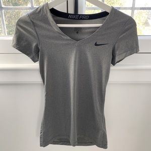 Nike Pro grey workout top